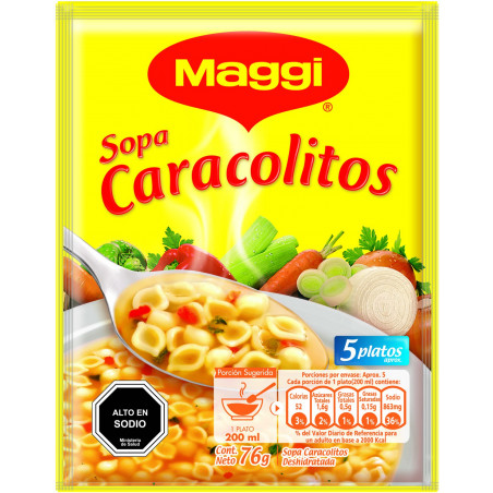 Sopa de caracolitos frontal