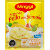 Sopa pollo con sémola frontal