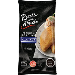 Pechuga de pollo apanada