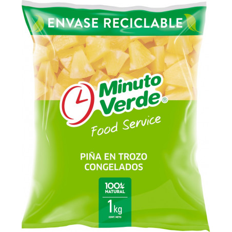 Piña trozo congelada