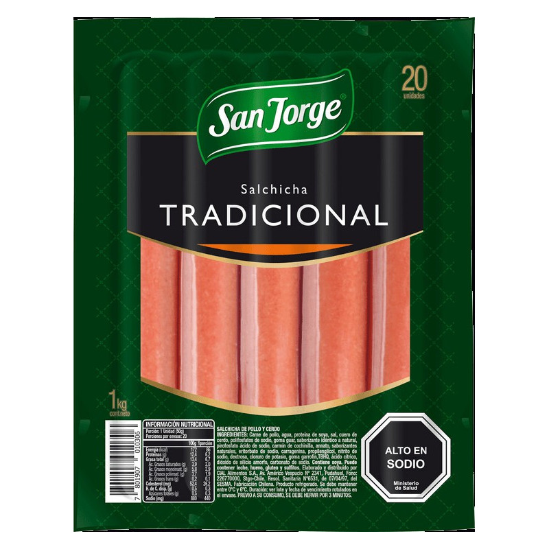 Salchicha tradicional San Jorge