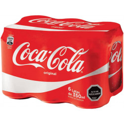 Six pack lata coca cola