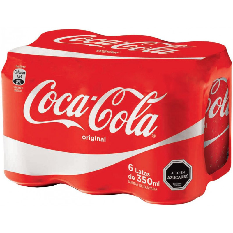 pétalo frotis En expansión Pack 6 Latas de Bebida Coca Cola 350 ml