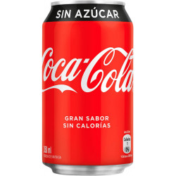 Lata coca cola zero