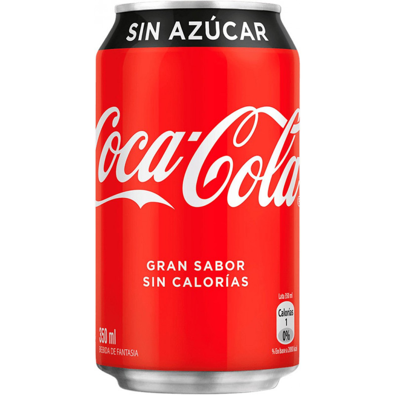 Lata coca cola zero