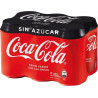 Six pack lata coca cola