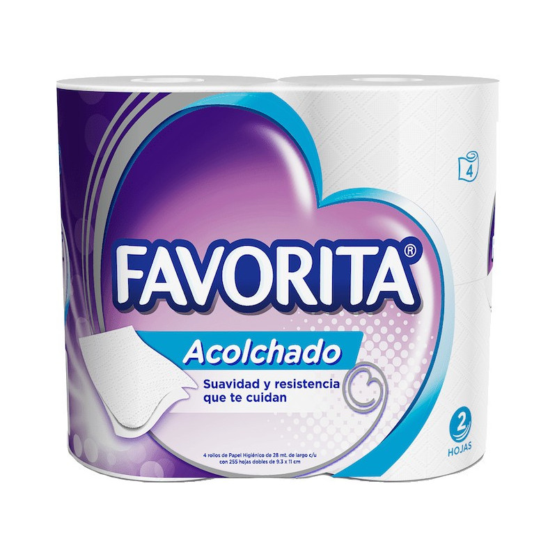 Papel higiénico acolchado favorita