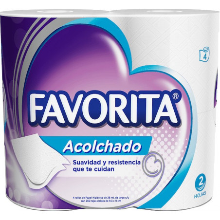 Papel higiénico acolchado favorita