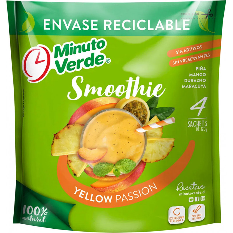 Smoothie Yellow Passion Minuto Verde 500 g